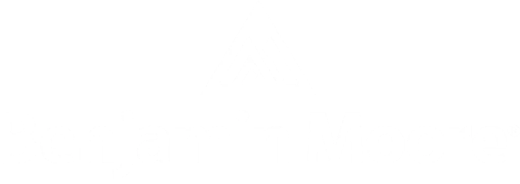 benjamin moore logo white